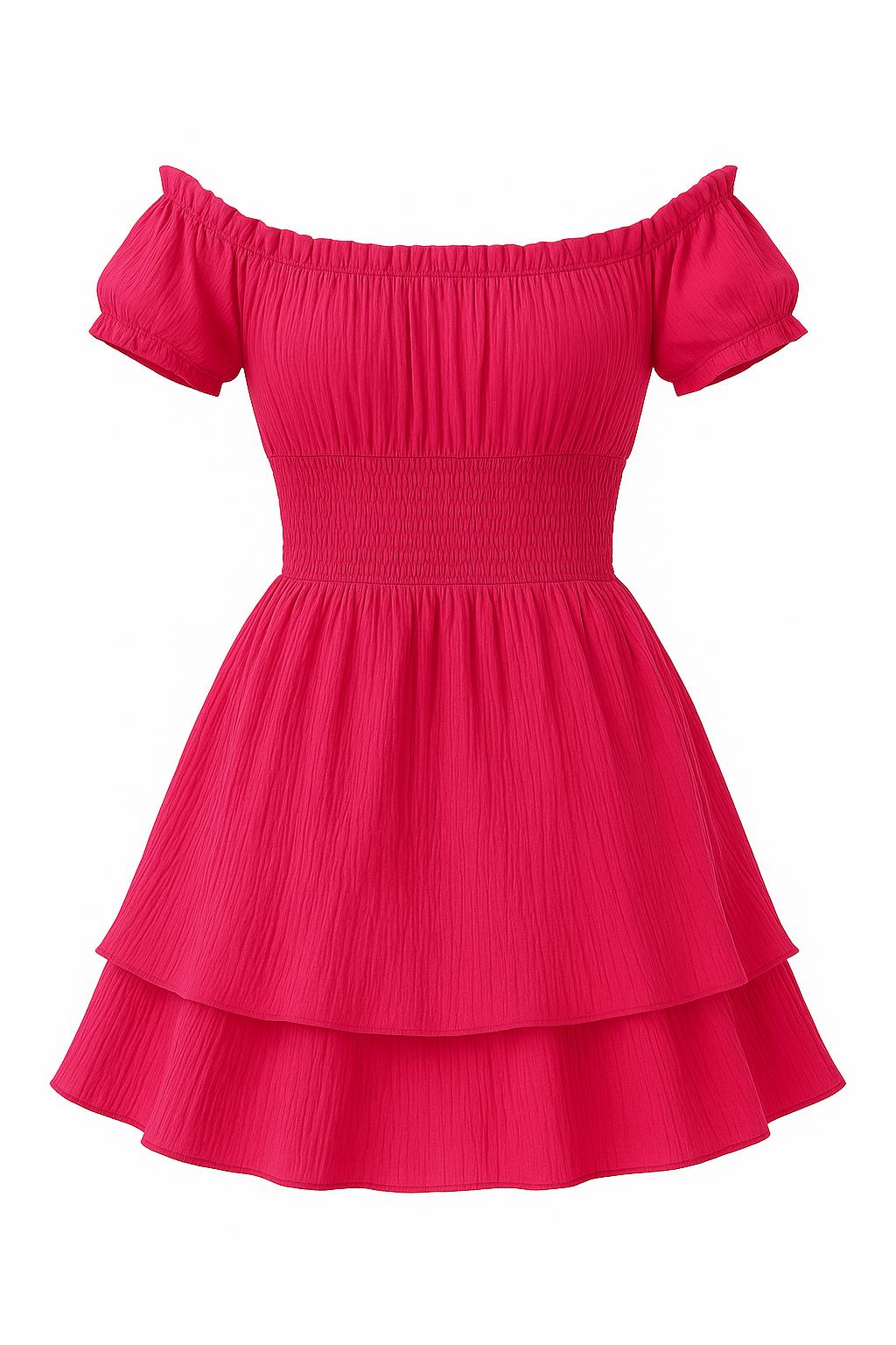 Breeze Off-Shoulder Mini Dress