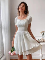 Breeze Off-Shoulder Mini Dress