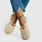 Women's Barefoot Slip On Flats with Rope Tie
