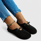 Women's Barefoot Slip On Flats with Rope Tie