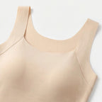 Women's Camisole Tank Top with Built-In Cups and Square Neck