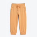Women's Cropped Joggers with High Waist and Pockets