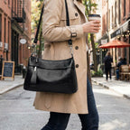 Women's Crossbody Shoulder Bag with Front Zip Pocket