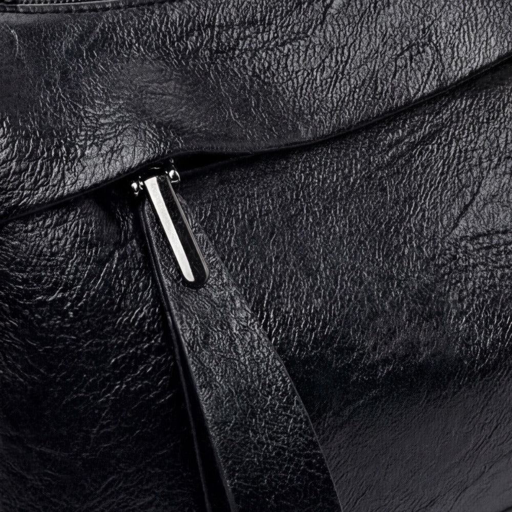 Women's Crossbody Shoulder Bag with Front Zip Pocket