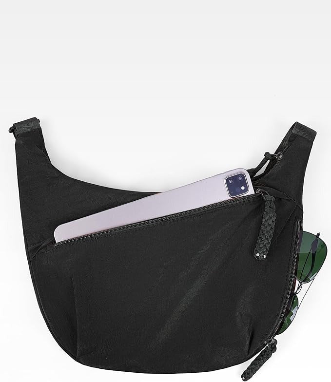 Women's Crossbody Shoulder Bag with Zip Pockets