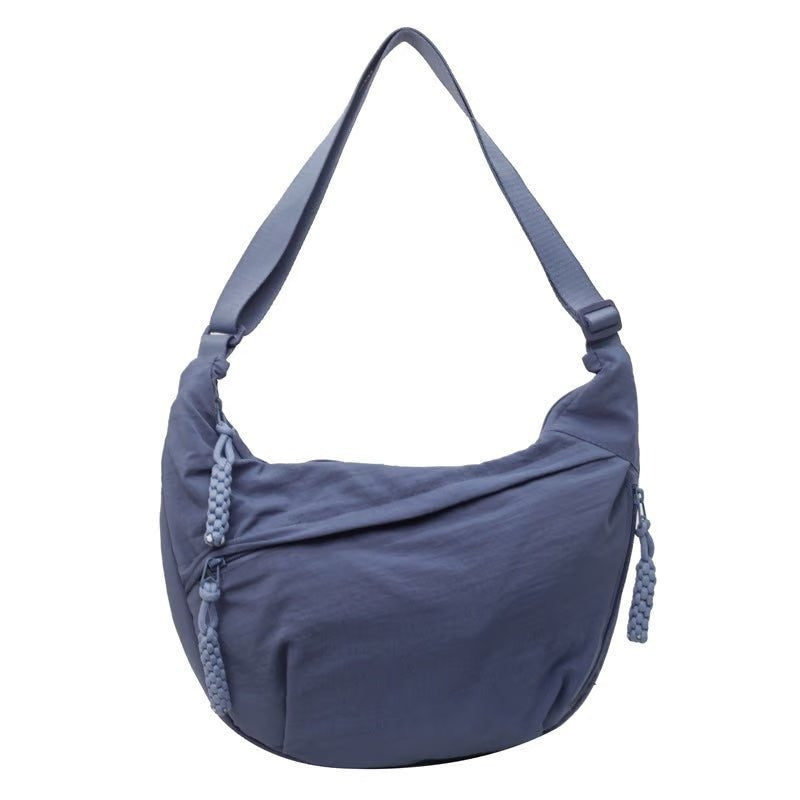 Women's Crossbody Shoulder Bag with Zip Pockets