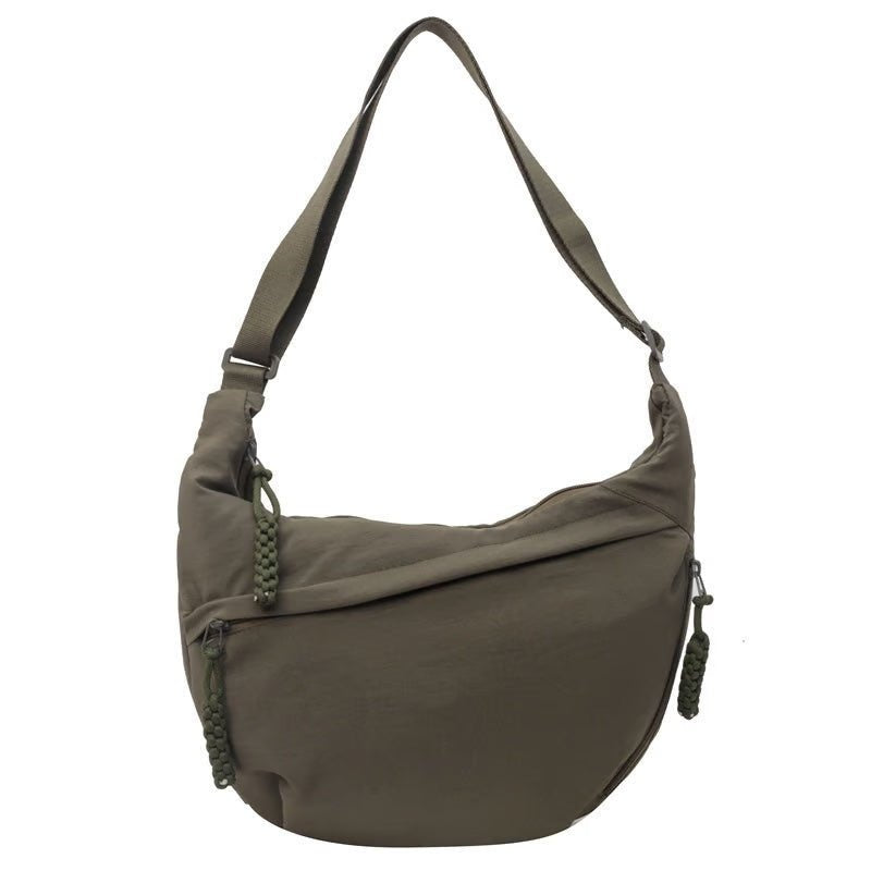 Women's Crossbody Shoulder Bag with Zip Pockets