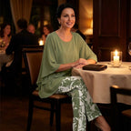 Women's Elegant Two Piece Set with Overlay Top