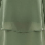 Women's Elegant Two Piece Set with Overlay Top