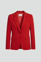 Women's Formal Blazer Jacket with Single Button Front