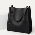 Women's Large Shoulder Tote Bag with Front Pocket