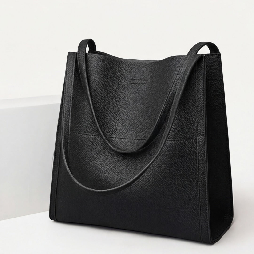 Women's Large Shoulder Tote Bag with Front Pocket