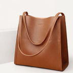 Women's Large Shoulder Tote Bag with Front Pocket