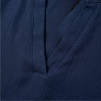 Women's Linen Tunic Blouse with V-Neck