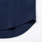 Women's Linen Tunic Blouse with V-Neck