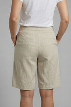 Women's Linen Wide Leg Shorts with High Waist and Pockets