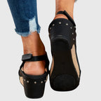 Women's Platform Heeled Sandals with Ankle Strap
