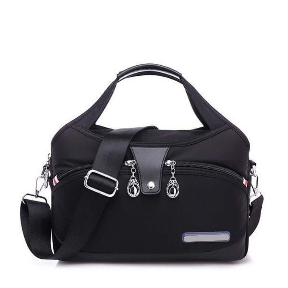 Women's Shoulder Crossbody Handbag with Multi-Compartment Zip
