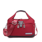 Women's Shoulder Crossbody Handbag with Multi-Compartment Zip
