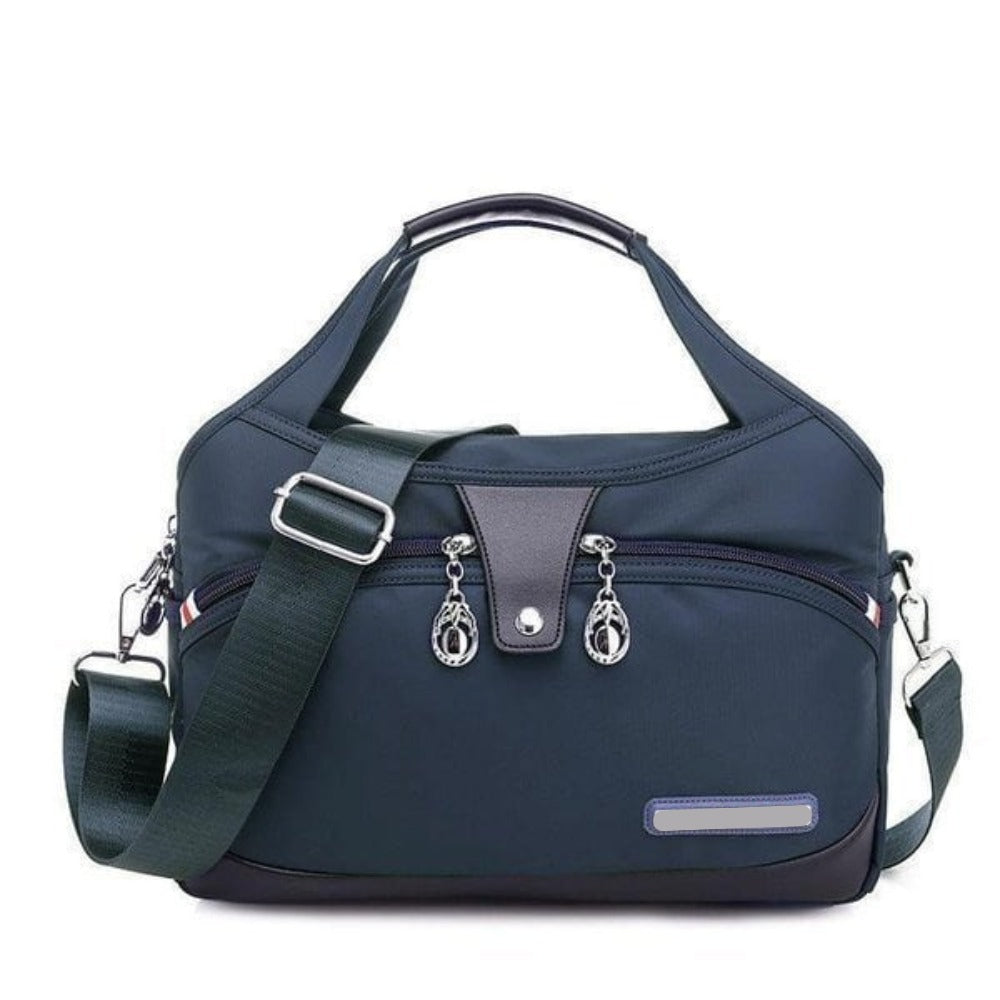 Women's Shoulder Crossbody Handbag with Multi-Compartment Zip