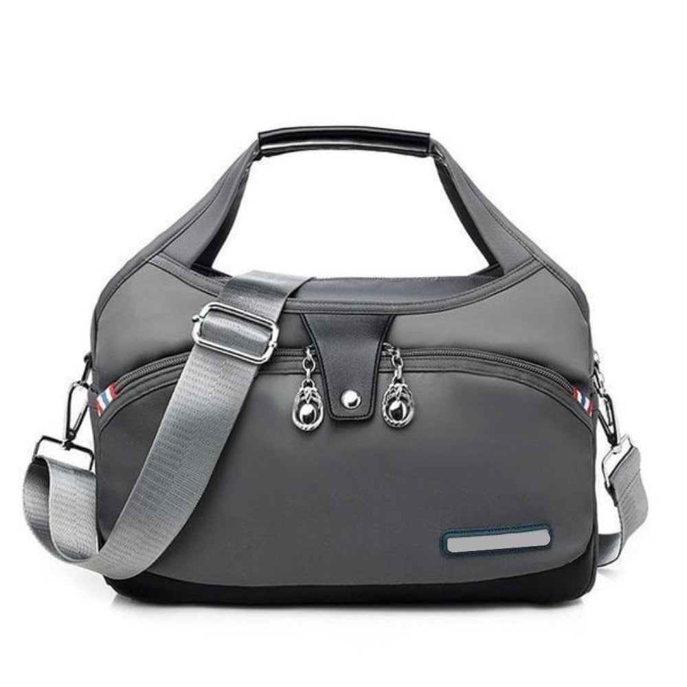 Women's Shoulder Crossbody Handbag with Multi-Compartment Zip