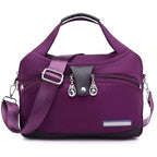 Women's Shoulder Crossbody Handbag with Multi-Compartment Zip