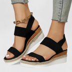 Women's Slip On Platform Sandals with Open Toe