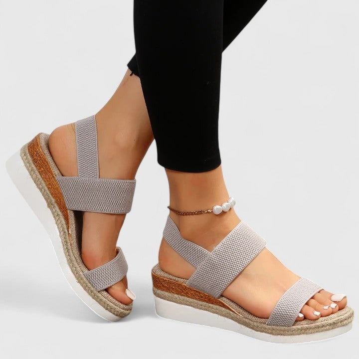 Women's Slip On Platform Sandals with Open Toe