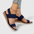 Women's Slip On Platform Sandals with Open Toe