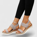 Women's Slip On Platform Sandals with Open Toe