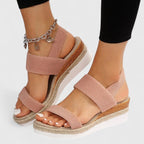 Women's Slip On Platform Sandals with Open Toe