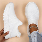 Women's Slip On Platform Sneakers with Sock Fit Ankle