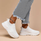 Women's Slip On Platform Sneakers with Sock Fit Ankle