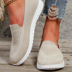 Women's Slip On Walking Shoes with Round Toe