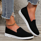 Women's Slip On Walking Shoes with Round Toe