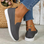 Women's Slip On Walking Shoes with Round Toe