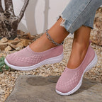 Women's Slip On Walking Sneakers with Textured Upper