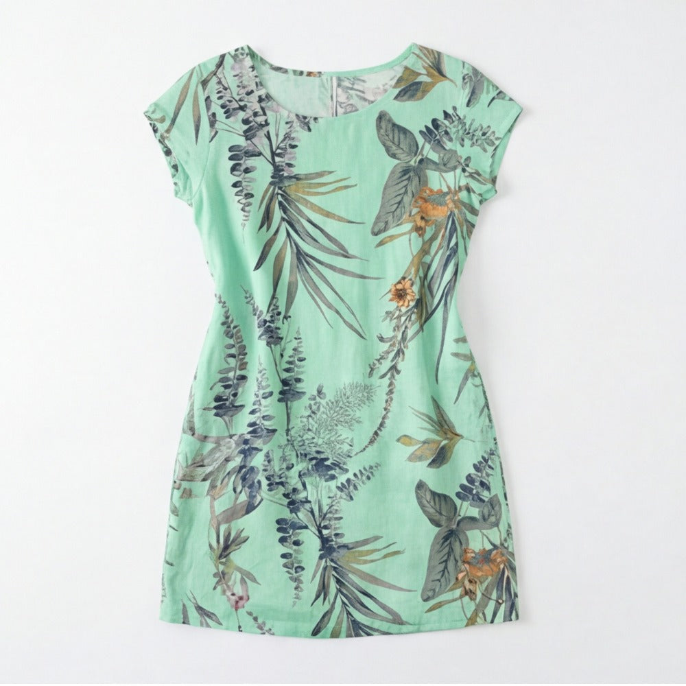 Women's Summer Floral Dress with Pockets