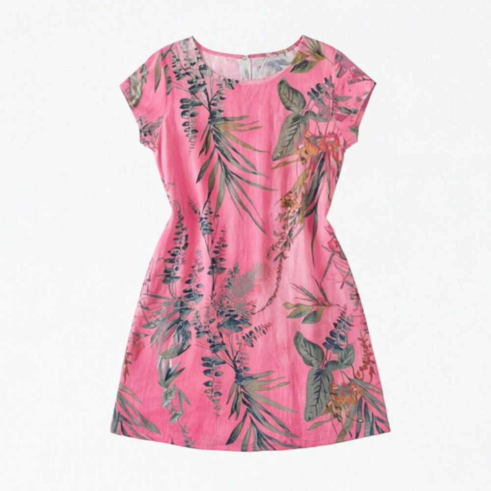 Women's Summer Floral Dress with Pockets