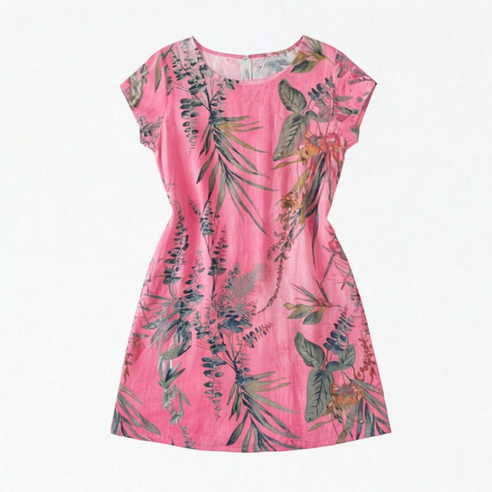 Women's Summer Floral Dress with Pockets