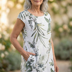 Women's Summer Floral Dress with Pockets