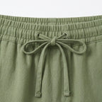 Women's Summer Linen Capri Pants with Drawstring Waist and Pockets