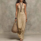 Women's Summer Maxi Dress with Halter Neck
