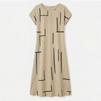 Women's Summer Relaxed Dress with Short Sleeve