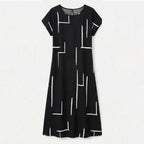Women's Summer Relaxed Dress with Short Sleeve
