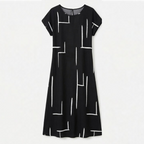 Women's Summer Relaxed Dress with Short Sleeve