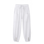 Women's Summer Relaxed Pants with Pockets and Drawstring Waist