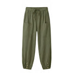 Women's Summer Relaxed Pants with Pockets and Drawstring Waist