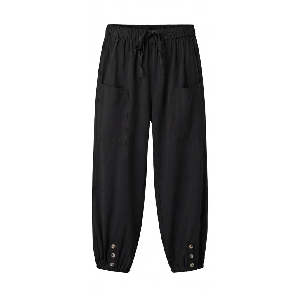 Women's Summer Relaxed Pants with Pockets and Drawstring Waist