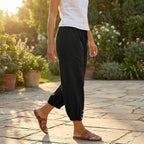 Women's Summer Relaxed Pants with Pockets and Drawstring Waist